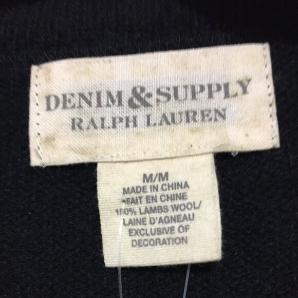 DENIM & SUPPLY RALPH LAUREN TALL WOOL CARDIGAINS SIZE M - Picture 10 of 10